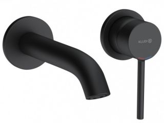 Встраиваемый смеситель для раковины Kludi Bozz чёрный матовый 382443976